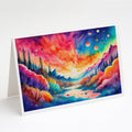 Amaranths in Color Greeting Cards Pack of 8 Blank Cards with Envelopes Whimsical A7 Size 5x7