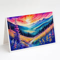 Annual Larkspur in Color Greeting Cards Pack of 8 Blank Cards with Envelopes Whimsical A7 Size 5x7