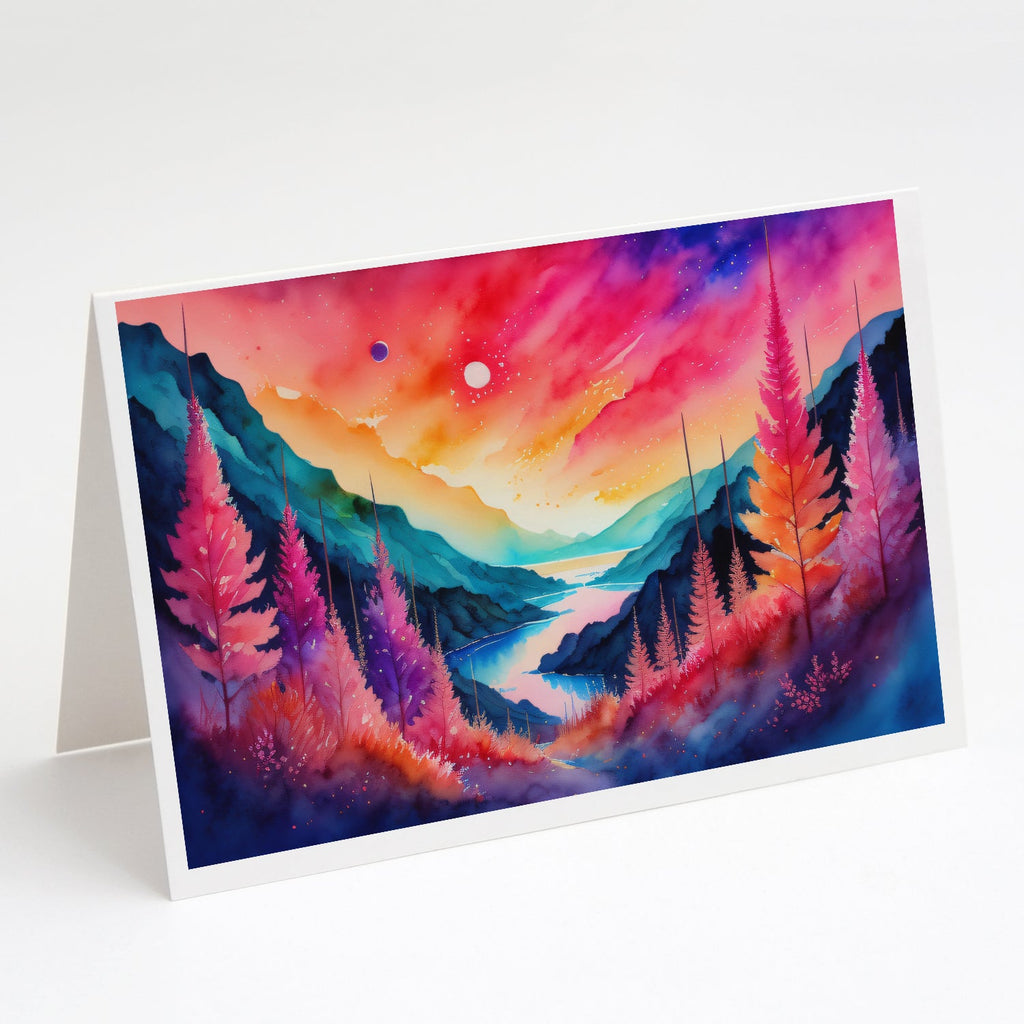 Astilbe in Color Greeting Cards Pack of 8 Blank Cards with Envelopes Whimsical A7 Size 5x7