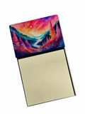 Astilbe in Color Watercolor Sticky Note Holder Refillable Dispenser Desk Accessory 3x3 Pad Gift