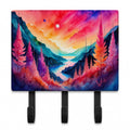 Astilbe in Color Leash or Key Holder Wall Hooks, Coat Rack Wall Mount, for Hanging Keys, Towels, Aprons, Leashes