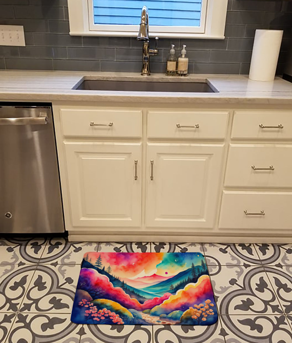 Brunia in Color Memory Foam Kitchen Mat Machine Washable Anti-Fatigue Cushion Comfort Bath or Kitchen Rug