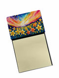 Daffodils in Color Watercolor Sticky Note Holder Refillable Dispenser Desk Accessory 3x3 Pad Gift