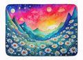 Daisies in Color Memory Foam Kitchen Mat Machine Washable Anti-Fatigue Cushion Comfort Bath or Kitchen Rug