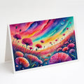 Dianthus in Color Greeting Cards Pack of 8 Blank Cards with Envelopes Whimsical A7 Size 5x7