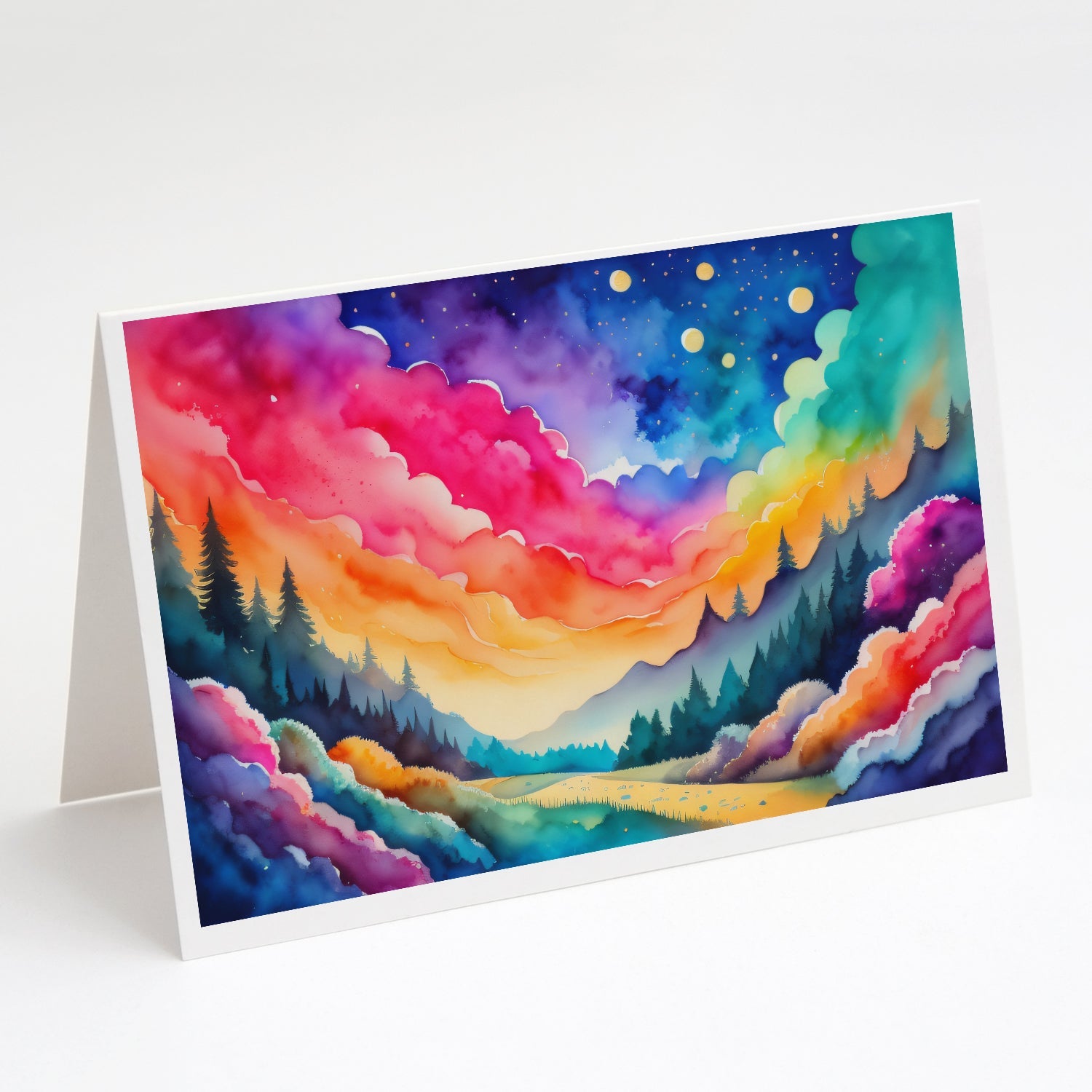 Dusty Miller in Color Greeting Cards Pack of 8 Blank Cards with Envelopes Whimsical A7 Size 5x7