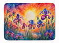 Iris in Color Memory Foam Kitchen Mat Machine Washable Anti-Fatigue Cushion Comfort Bath or Kitchen Rug