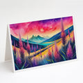 Liatris in Color Greeting Cards Pack of 8 Blank Cards with Envelopes Whimsical A7 Size 5x7