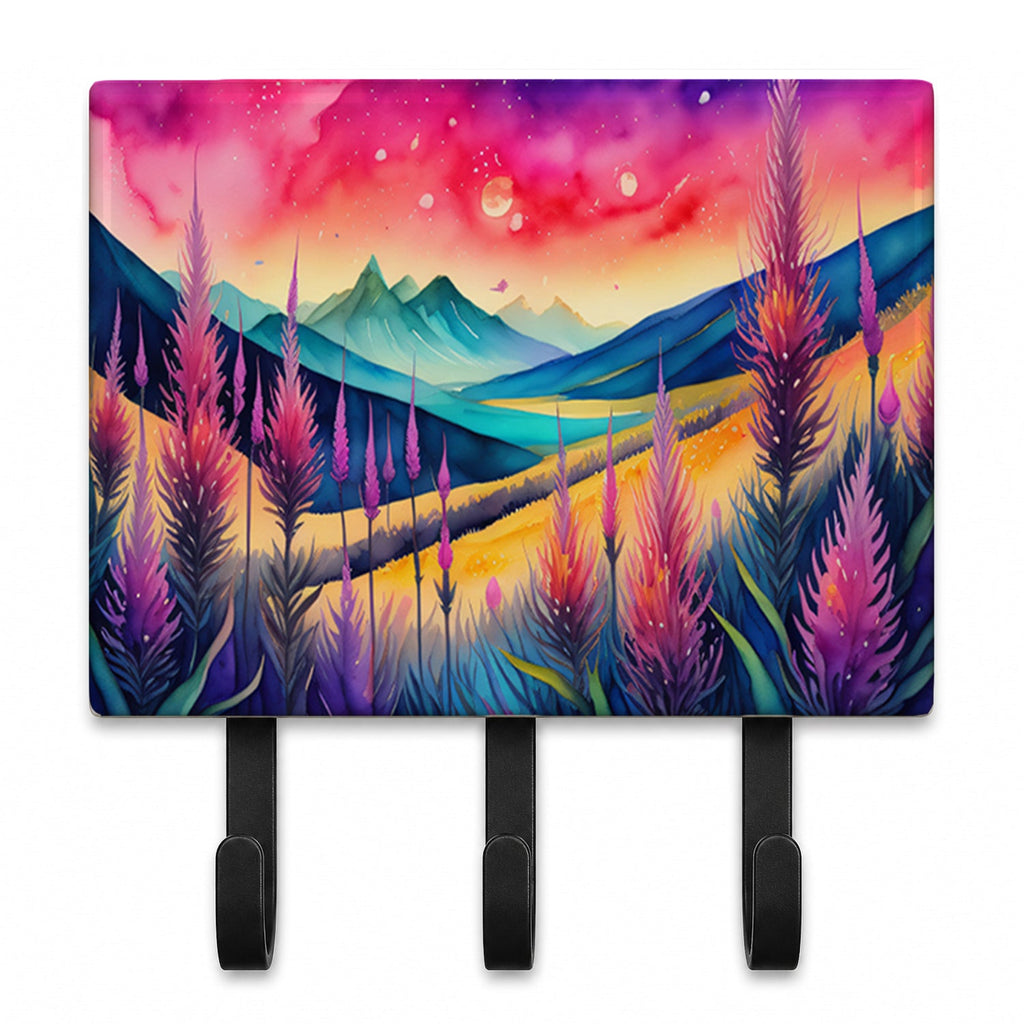 Liatris in Color Leash or Key Holder Wall Hooks, Coat Rack Wall Mount, for Hanging Keys, Towels, Aprons, Leashes
