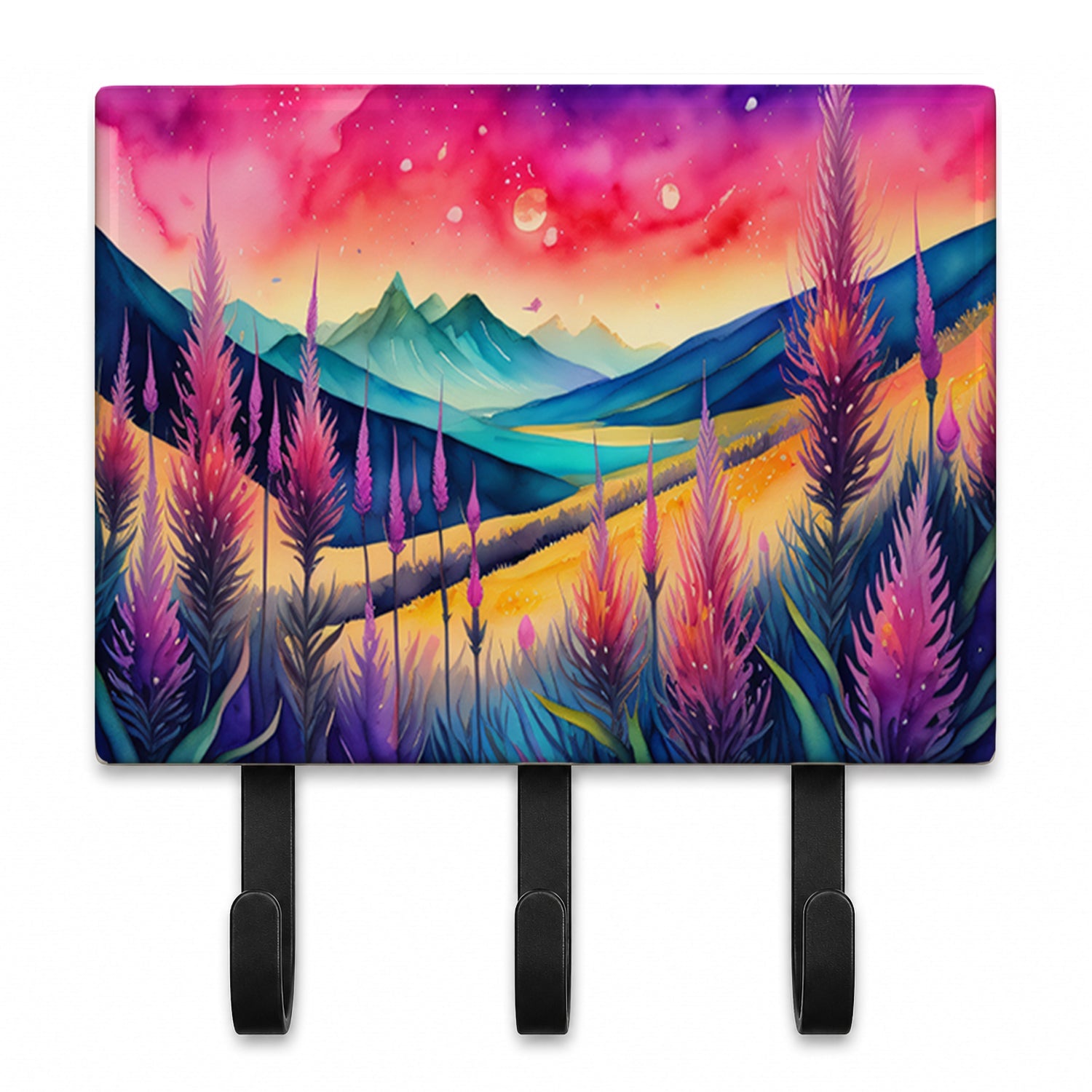 Liatris in Color Leash or Key Holder Wall Hooks, Coat Rack Wall Mount, for Hanging Keys, Towels, Aprons, Leashes