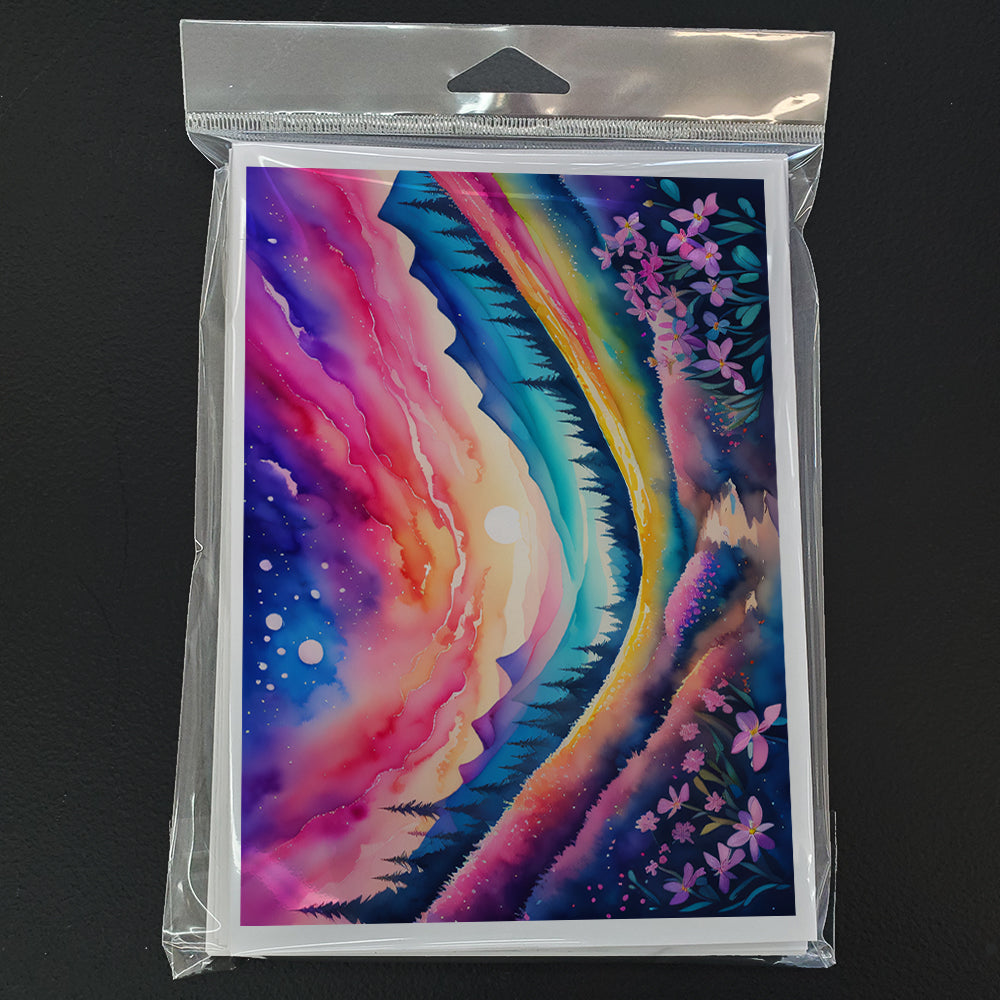 Phlox in Color Greeting Cards Pack of 8 Blank Cards with Envelopes Whimsical A7 Size 5x7