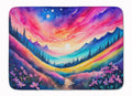Phlox in Color Memory Foam Kitchen Mat Machine Washable Anti-Fatigue Cushion Comfort Bath or Kitchen Rug