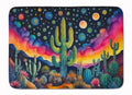 Queen of the Night Cactus in Color Memory Foam Kitchen Mat Machine Washable Anti-Fatigue Cushion Comfort Bath or Kitchen Rug