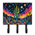 Queen of the Night Cactus in Color Leash or Key Holder Wall Hooks, Coat Rack Wall Mount, for Hanging Keys, Towels, Aprons, Leashes