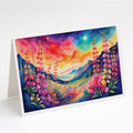 Snapdragon in Color Greeting Cards Pack of 8 Blank Cards with Envelopes Whimsical A7 Size 5x7