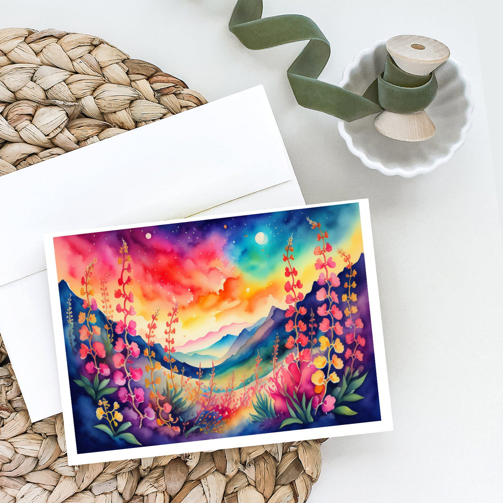 Snapdragon in Color Greeting Cards Pack of 8 Blank Cards with Envelopes Whimsical A7 Size 5x7