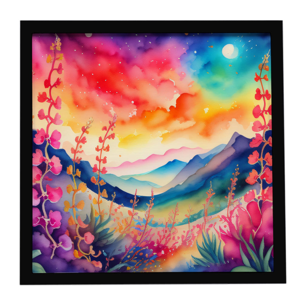 Snapdragon in Color Framed Metal Print Bathroom, Kitchen, Office, Home Decor Wall Art Ready to Hang, Square, 8X8