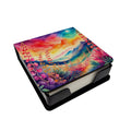 Snapdragon in Color PU Leather Note Paper Holder with Artist-Designed Cover, Desk Accessory, Office Gift