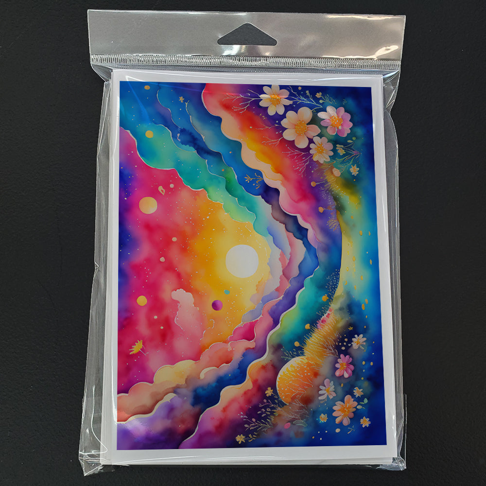 Stock, or Gillyflower in Color Greeting Cards Pack of 8 Blank Cards with Envelopes Whimsical A7 Size 5x7