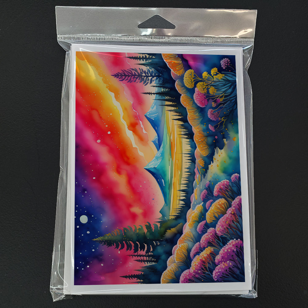 Yarrow in Color Greeting Cards Pack of 8 Blank Cards with Envelopes Whimsical A7 Size 5x7