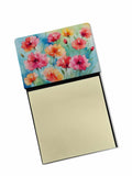 Carnations in Watercolor Watercolor Sticky Note Holder Refillable Dispenser Desk Accessory 3x3 Pad Gift