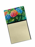Hydrangeas in Watercolor Watercolor Sticky Note Holder Refillable Dispenser Desk Accessory 3x3 Pad Gift