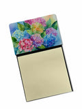 Hydrangeas in Watercolor Watercolor Sticky Note Holder Refillable Dispenser Desk Accessory 3x3 Pad Gift
