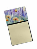 Lavender in Watercolor Watercolor Sticky Note Holder Refillable Dispenser Desk Accessory 3x3 Pad Gift