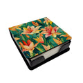 Lilies in Watercolor PU Leather Note Paper Holder with Artist-Designed Cover, Desk Accessory, Office Gift