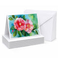 Alabama Camellia in Watercolor Greeting Cards Pack of 8 Blank Cards with Envelopes Whimsical A7 Size 5x7