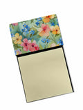 Alaska Forget-me-nots in Watercolor Watercolor Sticky Note Holder Refillable Dispenser Desk Accessory 3x3 Pad Gift