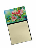 Arkansas Apple Blossom in Watercolor Watercolor Sticky Note Holder Refillable Dispenser Desk Accessory 3x3 Pad Gift