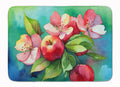 Arkansas Apple Blossom in Watercolor Memory Foam Kitchen Mat Machine Washable Anti-Fatigue Cushion Comfort Bath or Kitchen Rug