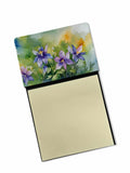 Colorado Rocky Mountain Columbine in Watercolor Watercolor Sticky Note Holder Refillable Dispenser Desk Accessory 3x3 Pad Gift