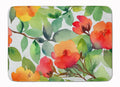 Connecticut Mountain Laurels in Watercolor Memory Foam Kitchen Mat Machine Washable Anti-Fatigue Cushion Comfort Bath or Kitchen Rug