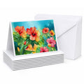 Hawaii Hawaiian Hibiscus in Watercolor Greeting Cards Pack of 8 Blank Cards with Envelopes Whimsical A7 Size 5x7