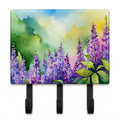 Idaho Syringa in Watercolor Leash or Key Holder Wall Hooks, Coat Rack Wall Mount, for Hanging Keys, Towels, Aprons, Leashes