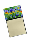 Illinois Violet in Watercolor Watercolor Sticky Note Holder Refillable Dispenser Desk Accessory 3x3 Pad Gift