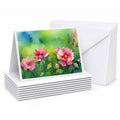 Iowa Wild Prairie Roses in Watercolor Greeting Cards Pack of 8 Blank Cards with Envelopes Whimsical A7 Size 5x7