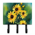 Kentucky Goldenrod in Watercolor Leash or Key Holder Wall Hooks, Coat Rack Wall Mount, for Hanging Keys, Towels, Aprons, Leashes