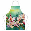 Louisiana Magnolias in Watercolor Apron Cooking Kitchen Server Baking Crafts Gardening for Adult Women Men, Unisex, Large, Multicolor