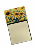 Maryland Black-Eyed Susans in Watercolor Watercolor Sticky Note Holder Refillable Dispenser Desk Accessory 3x3 Pad Gift