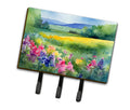 Massachusetts Mayflowers in Watercolor Leash or Key Holder Wall Hooks, Coat Rack Wall Mount, for Hanging Keys, Towels, Aprons, Leashes