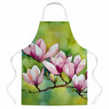 Mississippi Magnolia in Watercolor Apron Cooking Kitchen Server Baking Crafts Gardening for Adult Women Men, Unisex, Large, Multicolor
