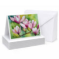 Mississippi Magnolia in Watercolor Greeting Cards Pack of 8 Blank Cards with Envelopes Whimsical A7 Size 5x7