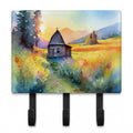 Montana Bitterroot in Watercolor Leash or Key Holder Wall Hooks, Coat Rack Wall Mount, for Hanging Keys, Towels, Aprons, Leashes