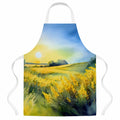 Nebraska Goldenrod in Watercolor Apron Cooking Kitchen Server Baking Crafts Gardening for Adult Women Men, Unisex, Large, Multicolor