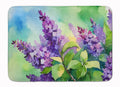 New Hampshire Purple Lilac in Watercolor Memory Foam Kitchen Mat Machine Washable Anti-Fatigue Cushion Comfort Bath or Kitchen Rug