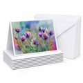 South Dakota Pasque Flowers in Watercolor Greeting Cards Pack of 8 Blank Cards with Envelopes Whimsical A7 Size 5x7