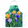 Tennessee Iris in Watercolor Apron Cooking Kitchen Server Baking Crafts Gardening for Adult Women Men, Unisex, Large, Multicolor